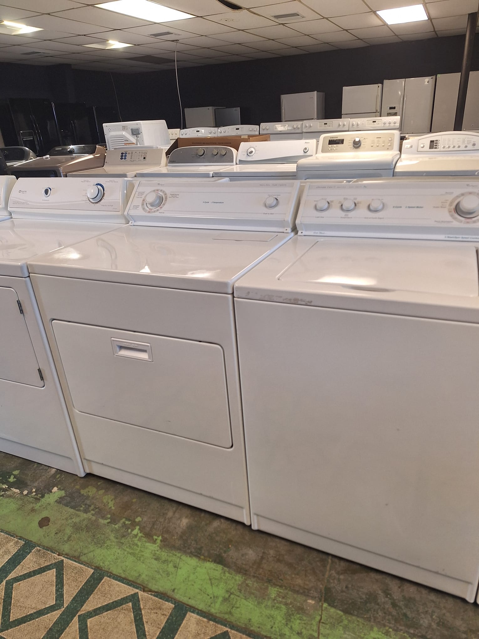 washers, dryers, refrigerators and stoves